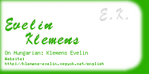 evelin klemens business card